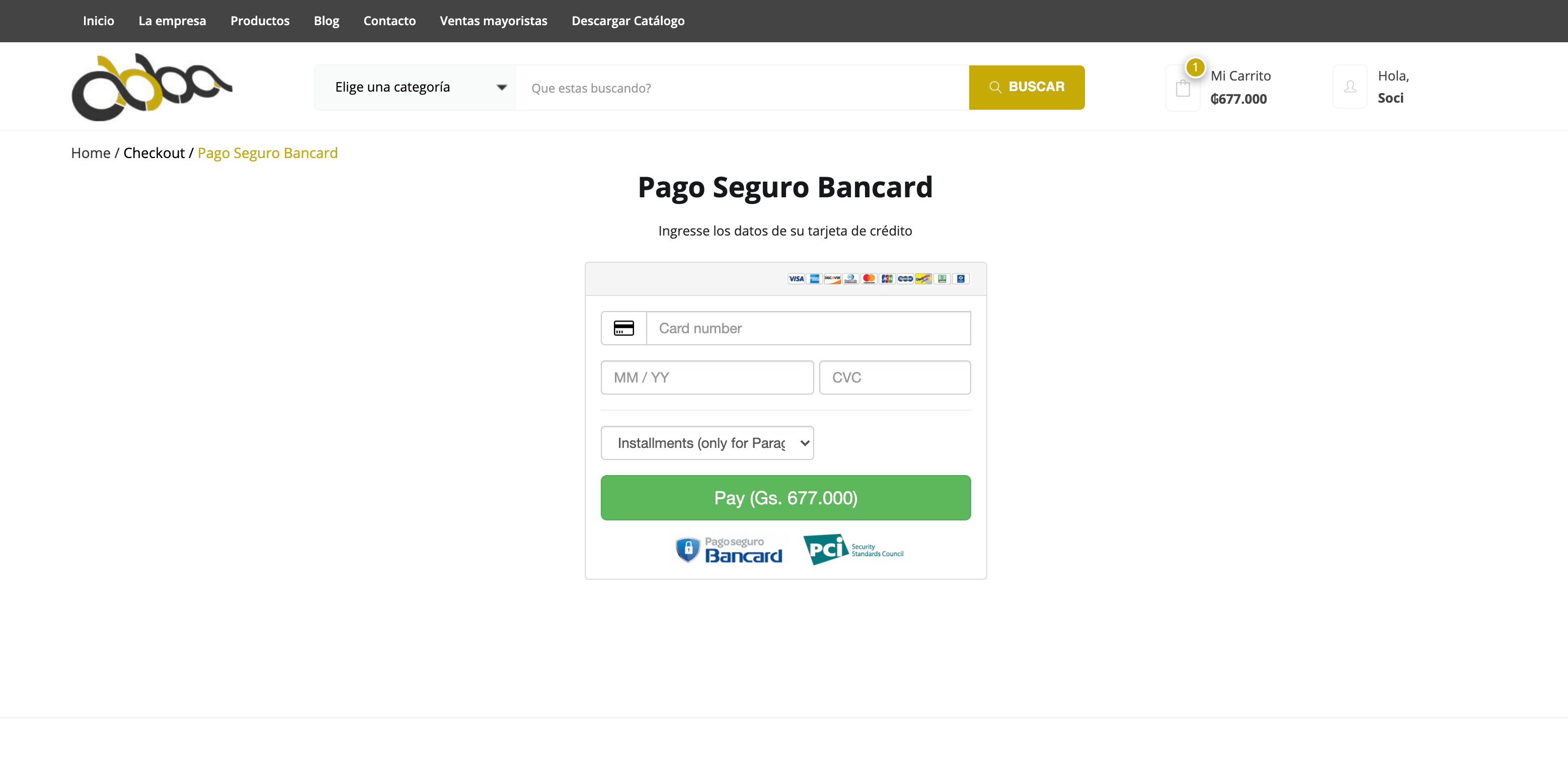 Confirmación de pago seguro